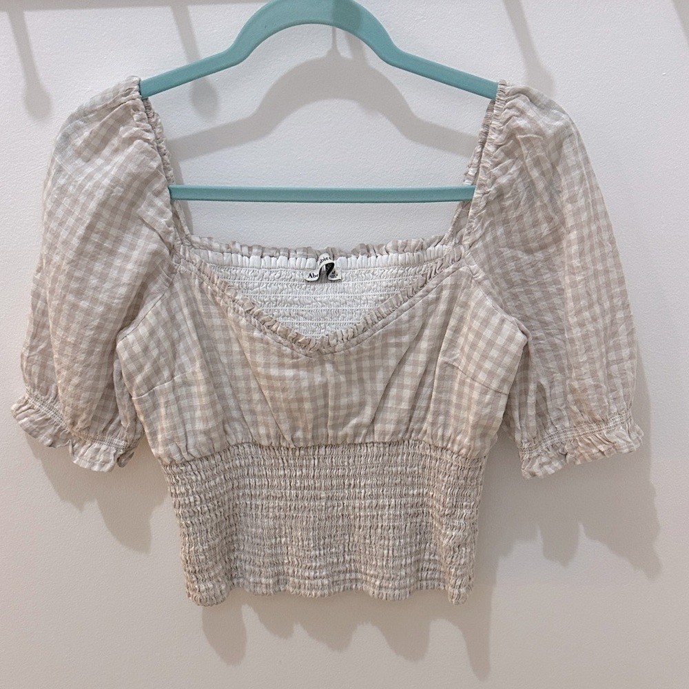 Abercrombie & Fitch Short Sleeve Crop Top